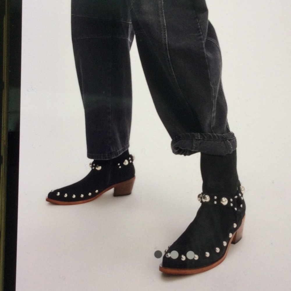 Free People Amelia Studded Ankle Boots